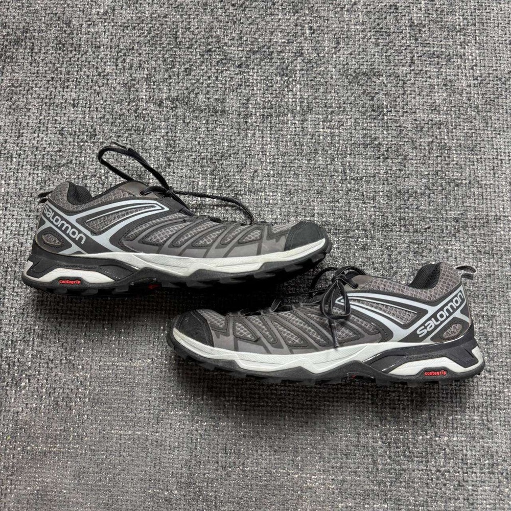 Salomon X Ultra Trail Running Shoes Womens 9.5 Grey Black Hiking Low Top 401250